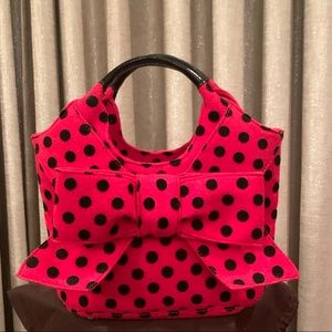 Kate spade New York red and black polka dot purse handbag